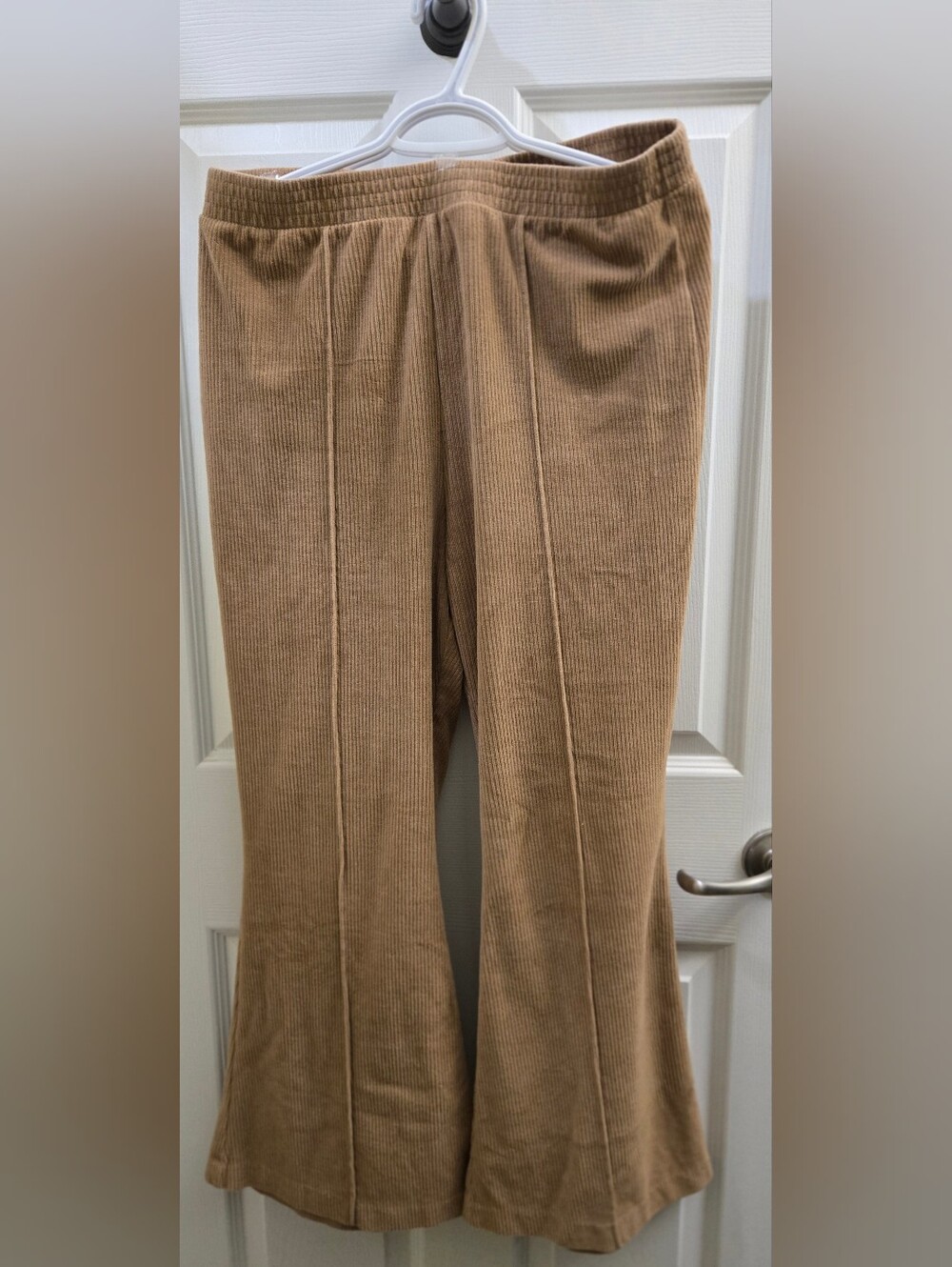 Aerie Flared Pants in Camel Brown